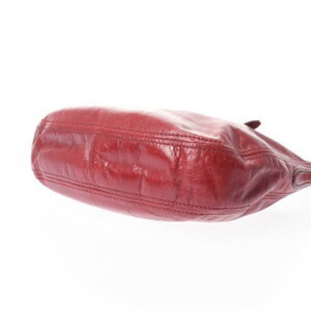 Prada One Shoulder Hobo Bag Red Leather Shoulder - Picture 5 of 9